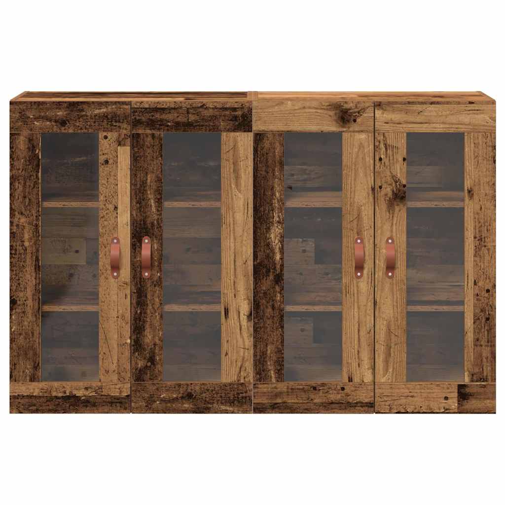Zidni ormari 2 pcs Staro drvo 69,5 x 34 x 90 cm