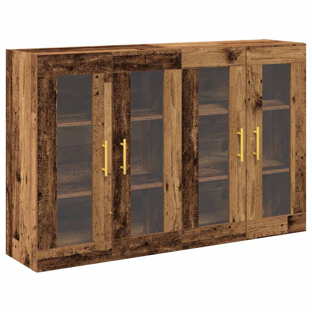 Zidni ormari 2 pcs Staro drvo 69,5 x 34 x 90 cm