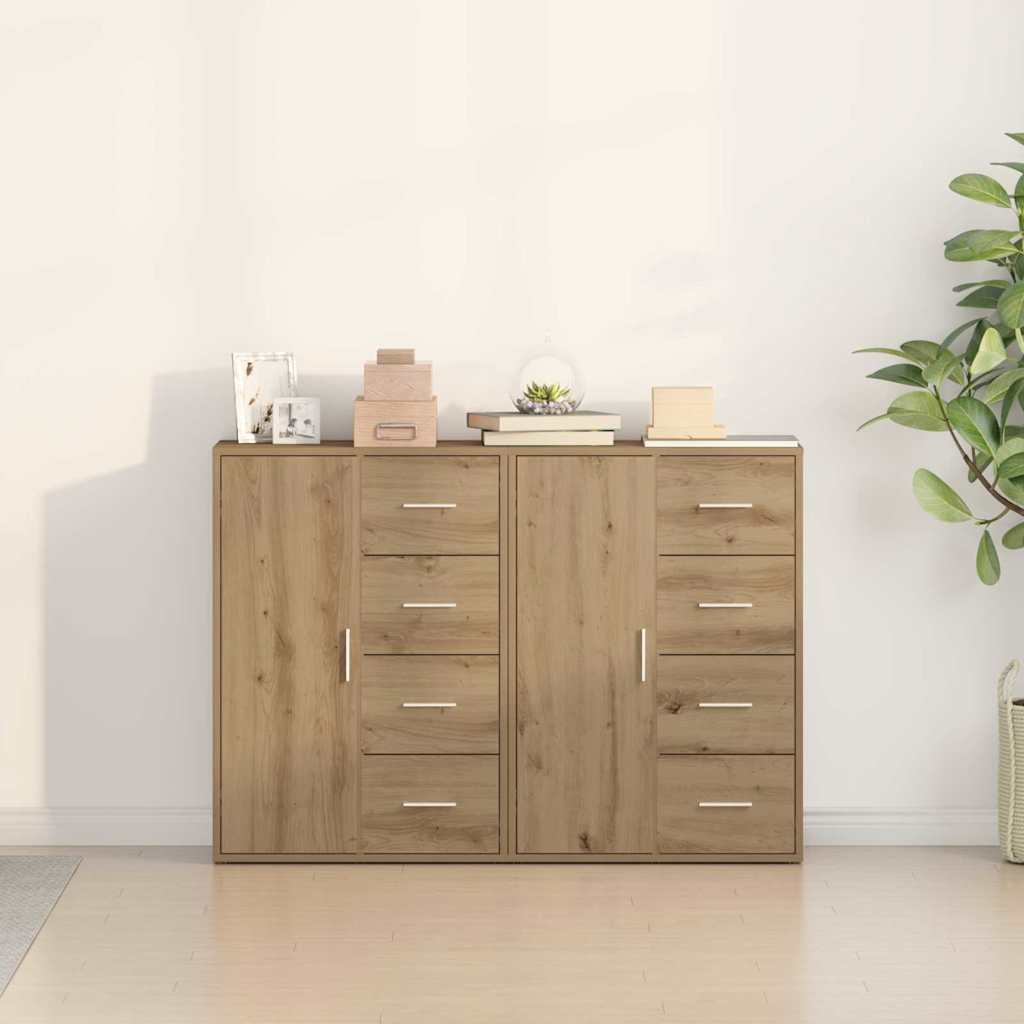 Kreveta s ladicama 2 pcs Umjetnički hrast 60 x 31 x 84 cm