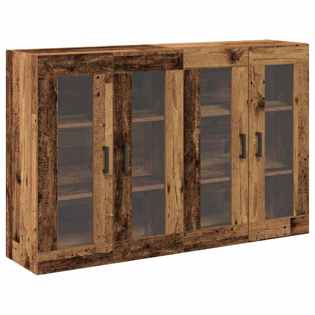 Zidni ormari 2 pcs Staro drvo 69,5 x 34 x 90 cm