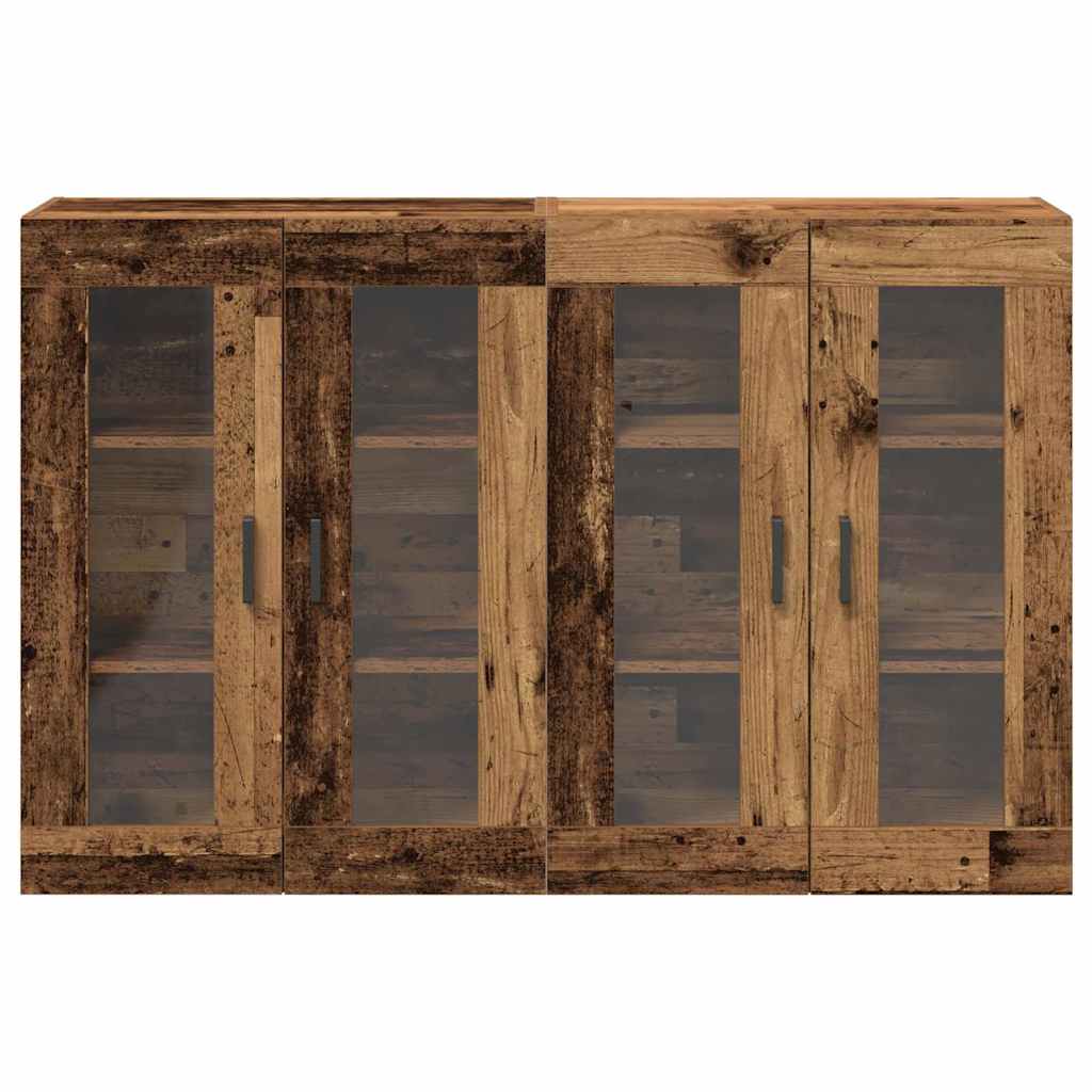Zidni ormari 2 pcs Staro drvo 69,5 x 34 x 90 cm
