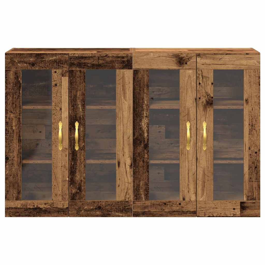 Zidni ormari 2 pcs Staro drvo 69,5 x 34 x 90 cm
