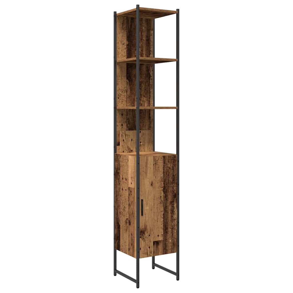 Set namještaja za kupaonicu 3 kom. Smeđa Konstruirano drvo 33 x 33 x 185,5 cm