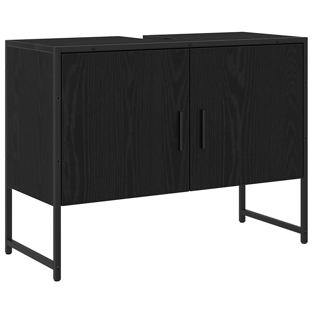 Set namještaja za kupaonicu 3 kom. Crna 33 x 33 x 113.5 cm