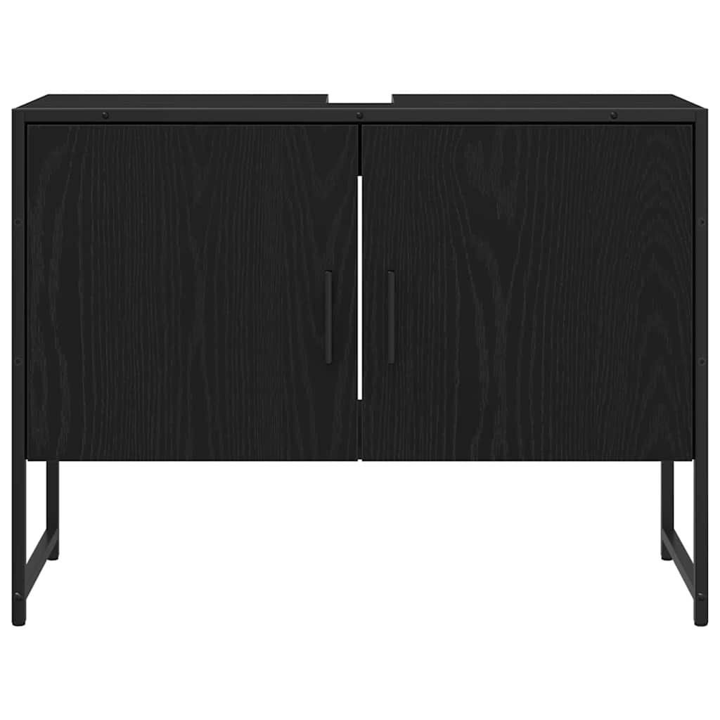 Set namještaja za kupaonicu 3 kom. Crna 33 x 33 x 113.5 cm