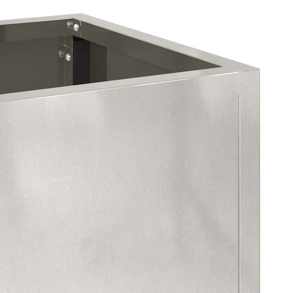Povišeni Vrtni Planter Srebrno 60 x 26 x 45 cm Nehrđajući čelik