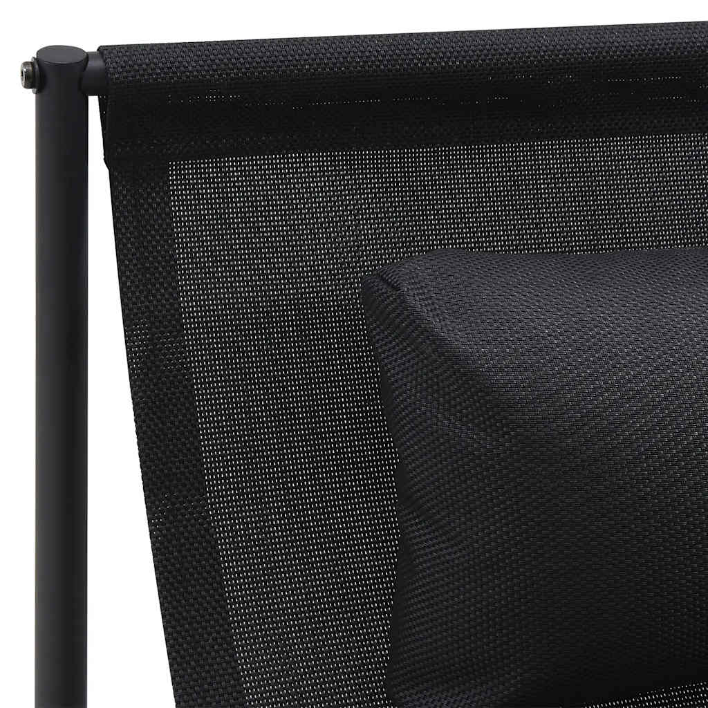 Vrtna ležaljka antracit 87x74x73 cm čelik i tekstilen