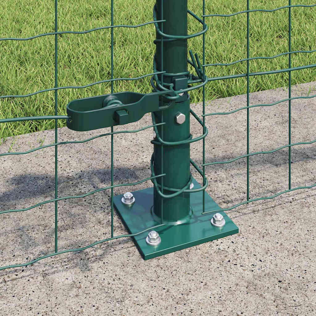 Stup za ogradu s betonskom bazom 7 kom. Zelena