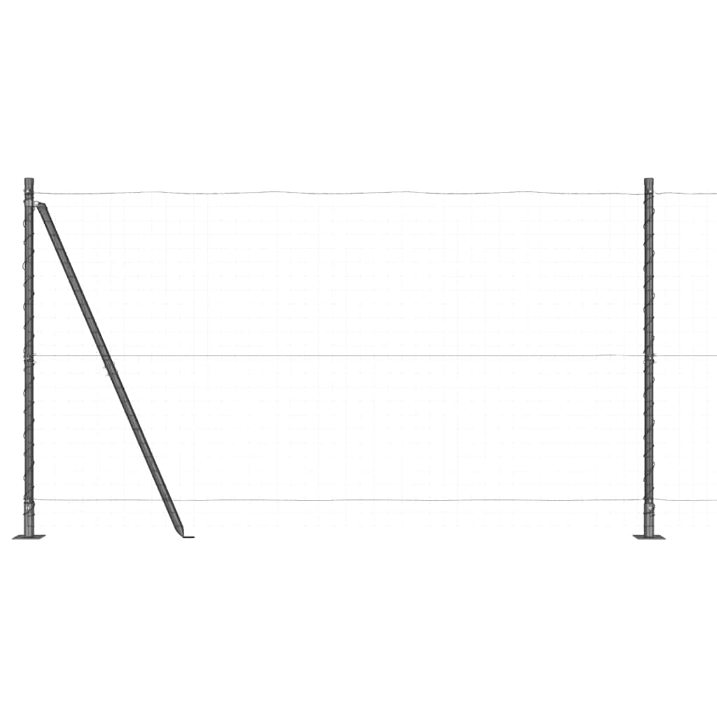 Stup za ogradu s betonskom bazom 13 kom. Siva