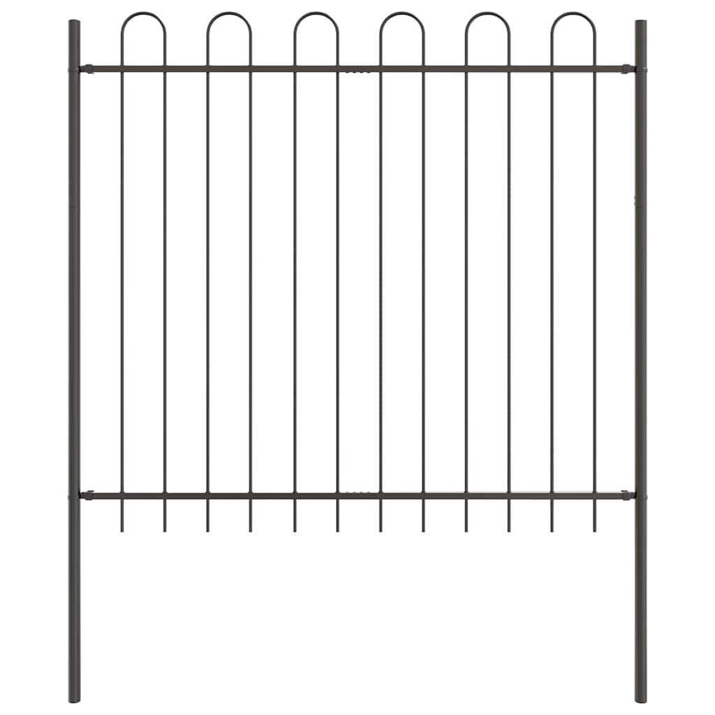 Vrtna Ograda BOXTEL 1,7 x 1,5 m Čelik s prahom Siva
