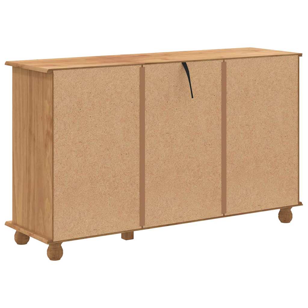 Komoda ASKIM Smeđa 79 x 40 x 133,5 cm Čvrsto borovo drvo