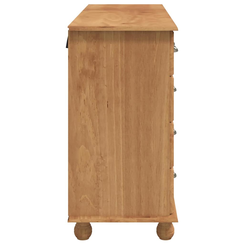 Komoda ASKIM Smeđa 79 x 40 x 133,5 cm Čvrsto borovo drvo