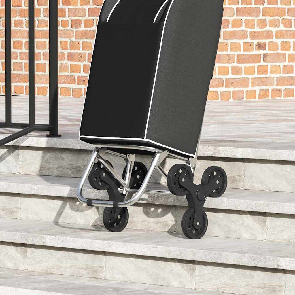Kolica za kupovinu Crna 39,5 x 33 x 93 cm Oxford tkanina
