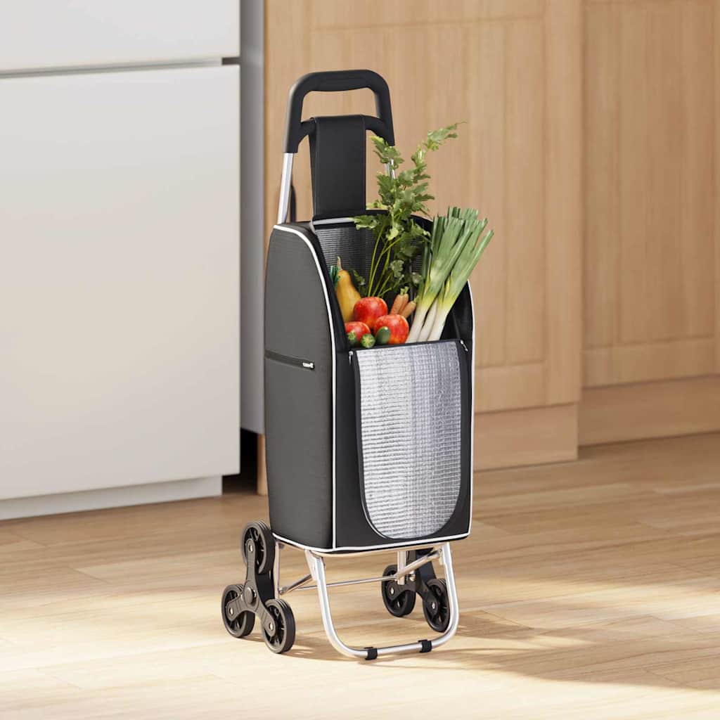 Kolica za kupovinu Crna 39,5 x 33 x 93 cm Oxford tkanina
