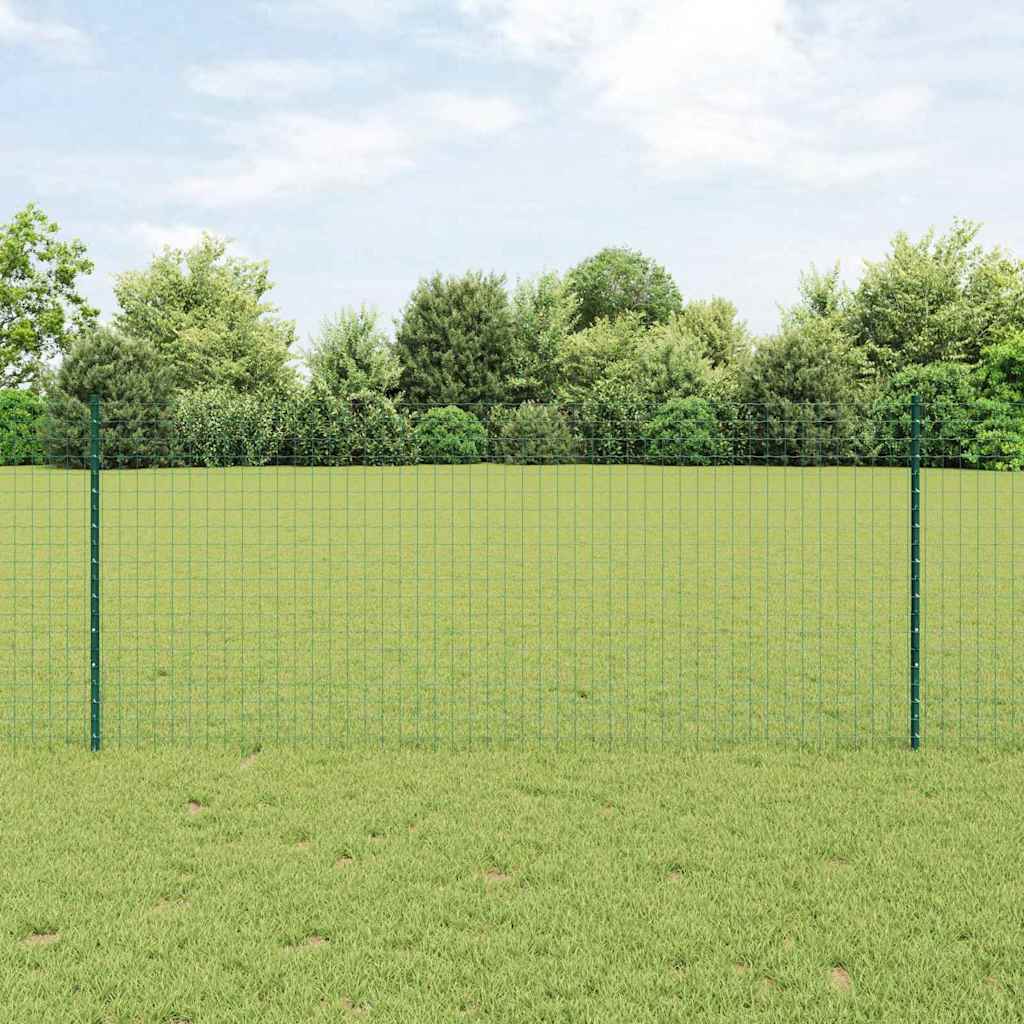Stup za ogradu 5 pcs Zelena 140 cm Čelik