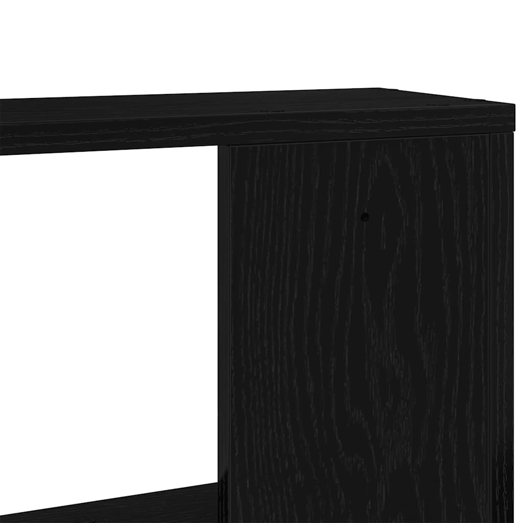 Zidne police 2 kom. Crni hrast 50x12x50 cm Konstruirano drvo