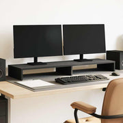Stalak za monitor Crni hrast 100x27x10 cm Konstruirano drvo
