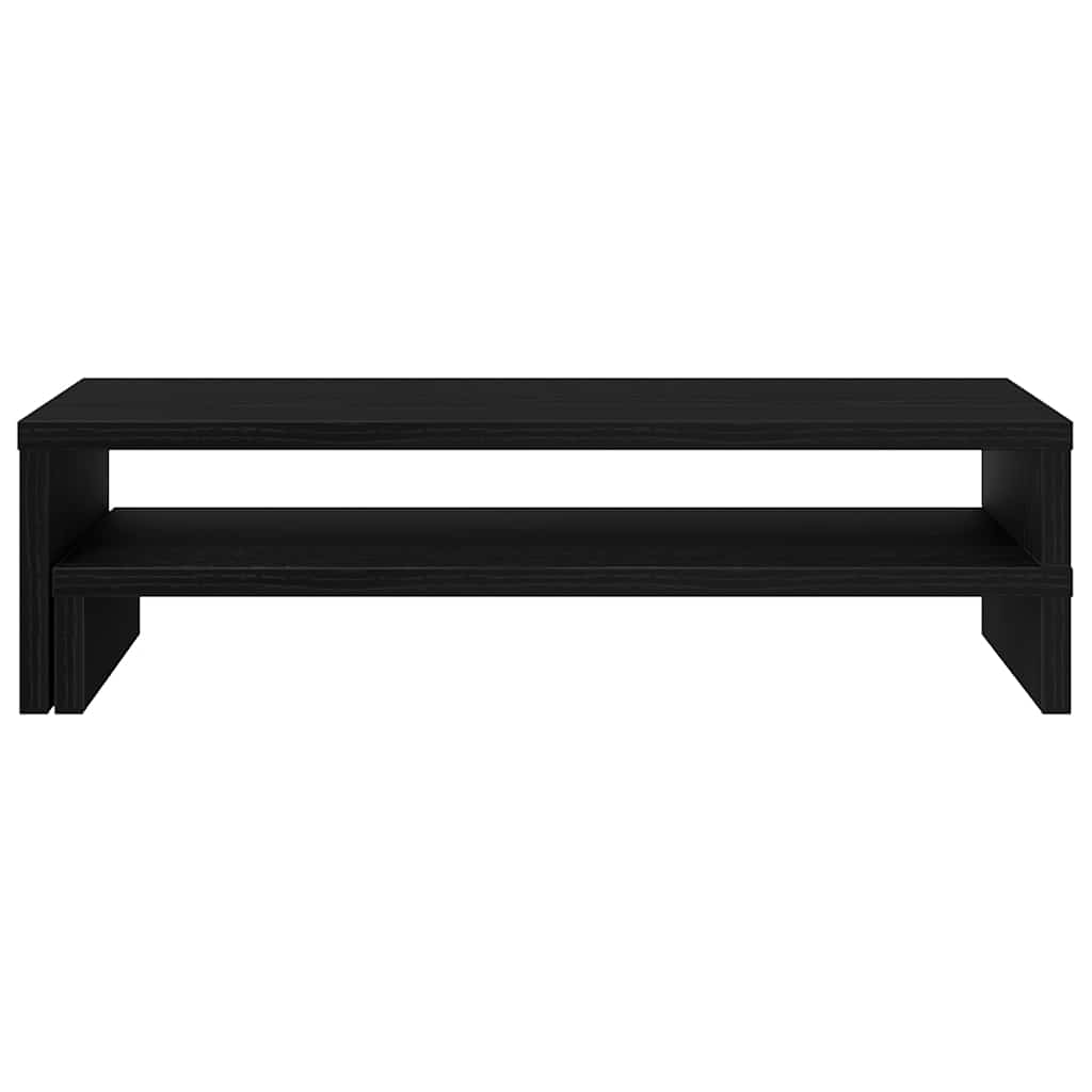 Stalak za monitor Crni hrast 54x22x15 cm Konstruirano drvo