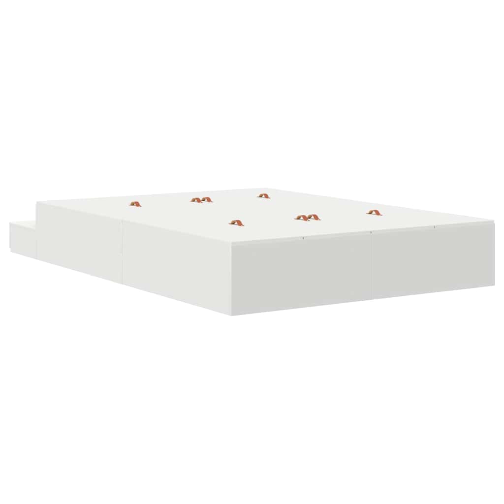 Krevet s ladicama s ladicama Bijelo 160 cm Konstruirano drvo