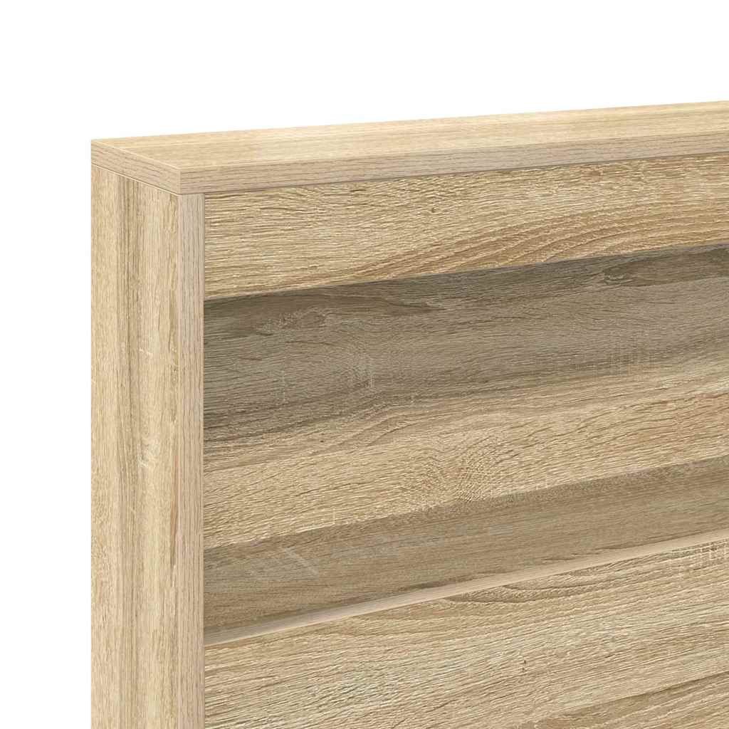 Krevet s policama sonoma hrast 100 x 200 cm Konstruirano drvo