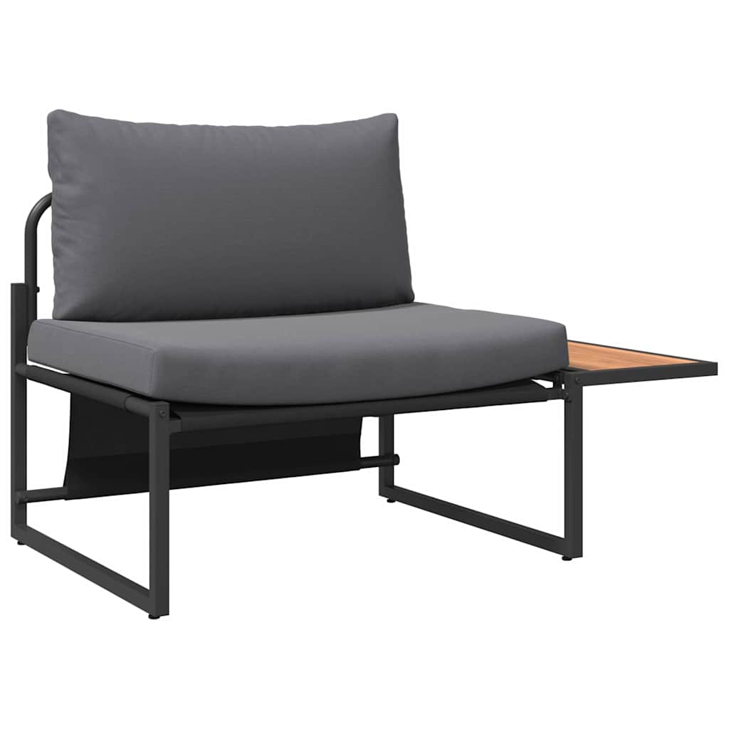 Vrtni set za objed 3 kom. Antracit Čelik Crna 55 x 55 x 70 cm