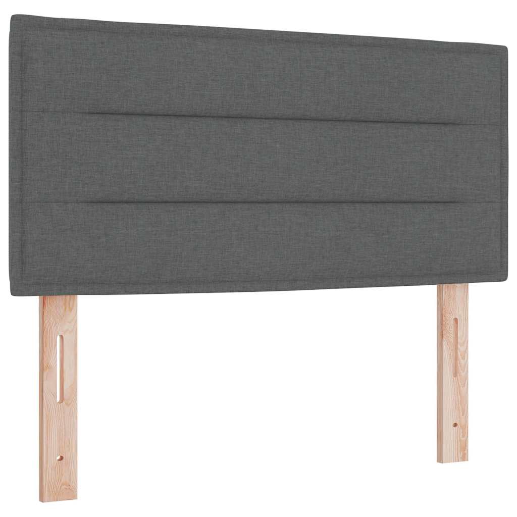 Uzglavlje Tamno siva tkanina Boja ugljena 100 cm