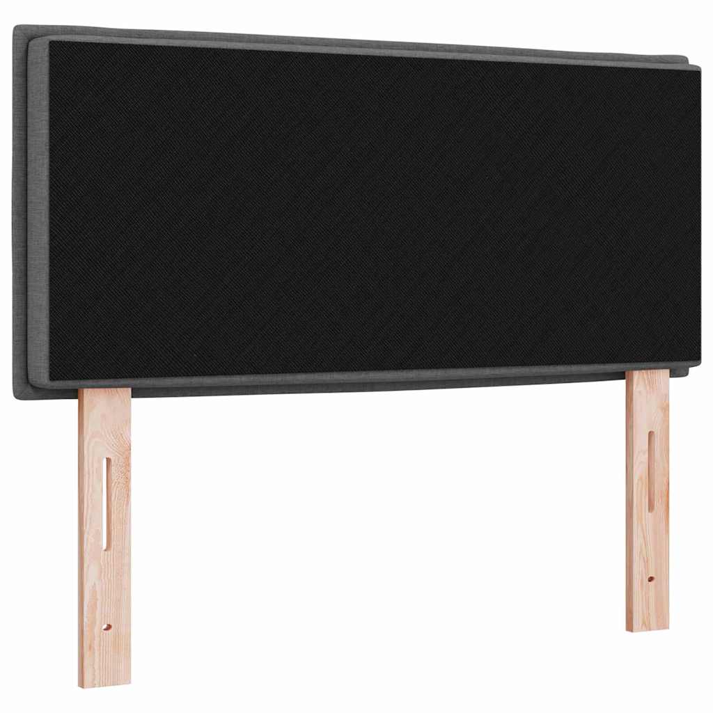 Uzglavlje Tamno siva tkanina Boja ugljena 100 cm