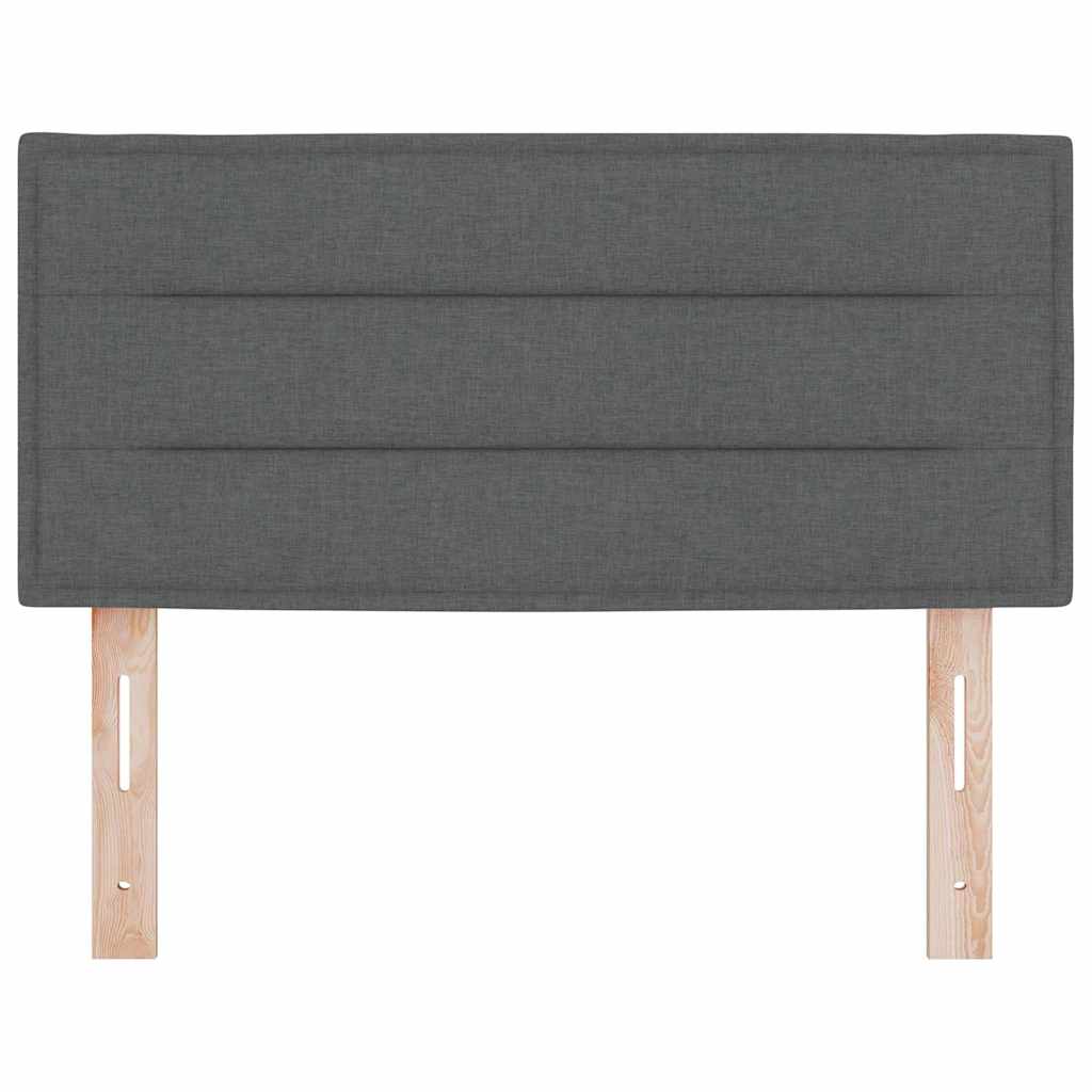 Uzglavlje Tamno siva tkanina Boja ugljena 100 cm