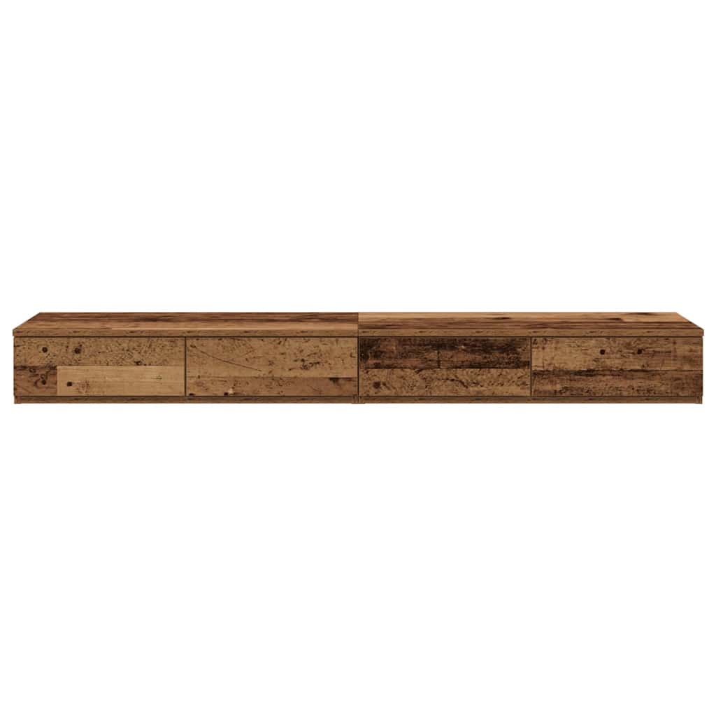 Ladice za krevet s ladicama Staro drvo 160 x 36,5 x 16,5 cm