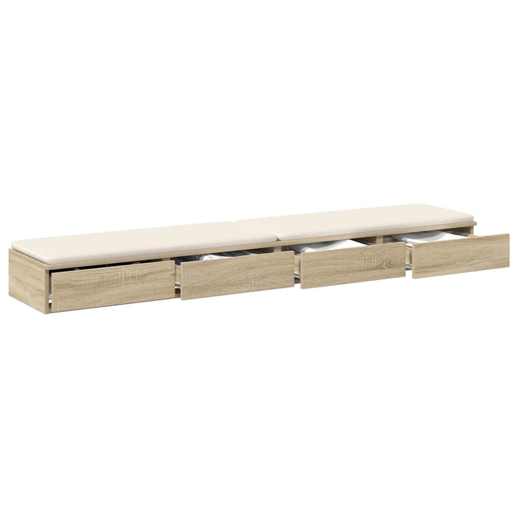 Ladice za krevet s ladicama Sonoma hrast 180 x 36,5 x 16,5 cm