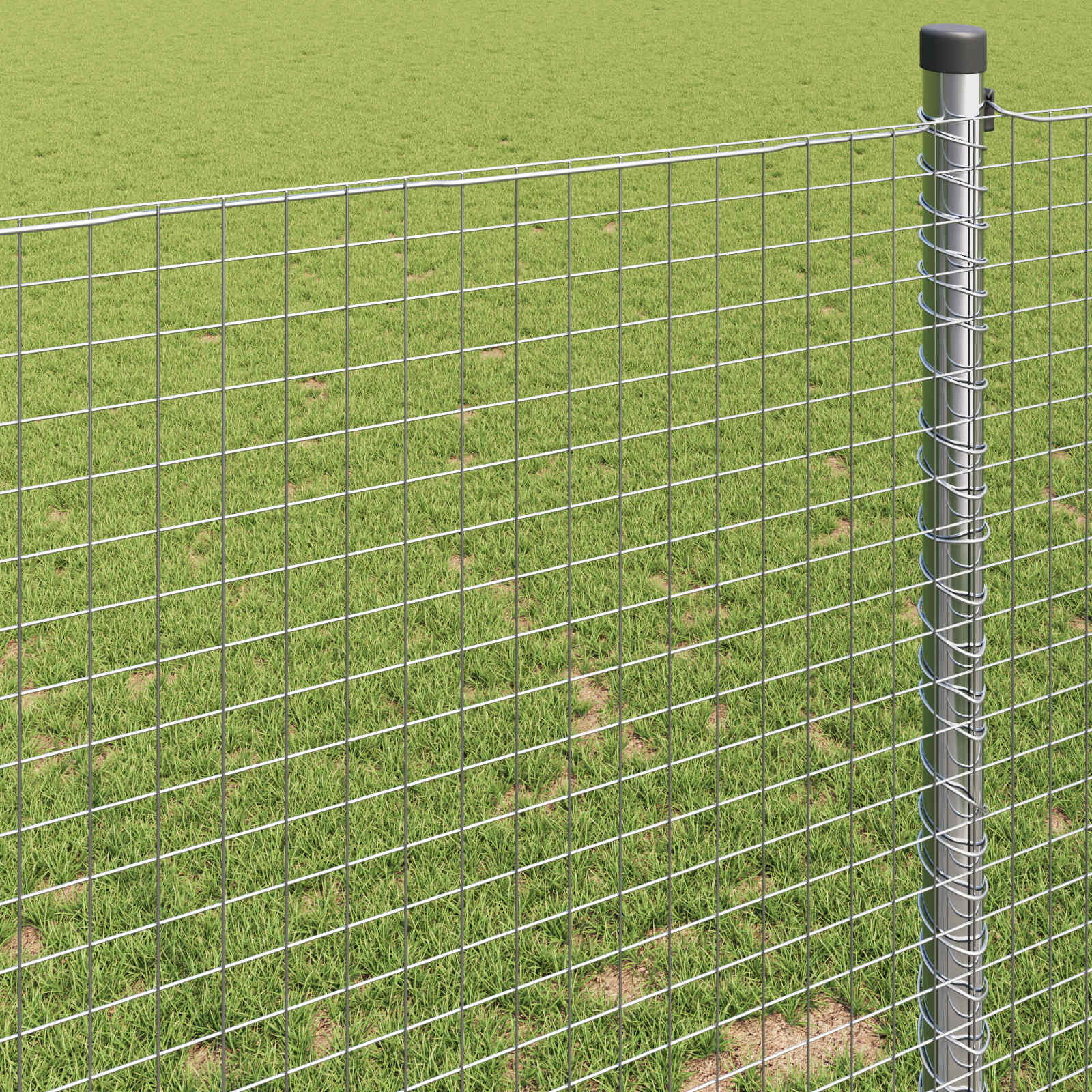 Zavarena žičana ograda 5000 x 120 cm Srebrno