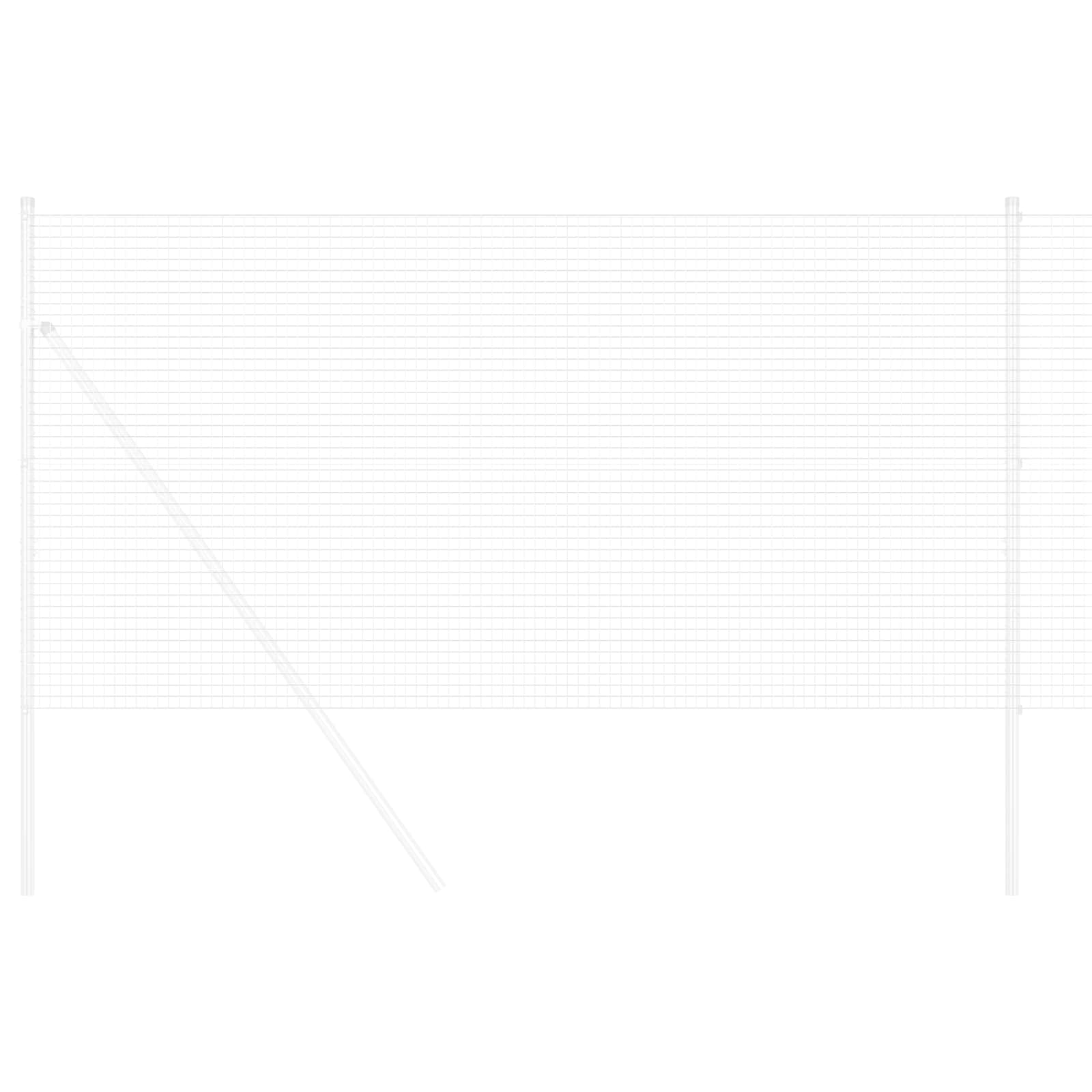 Zavarena žičana ograda 5000 x 140 cm Srebrno