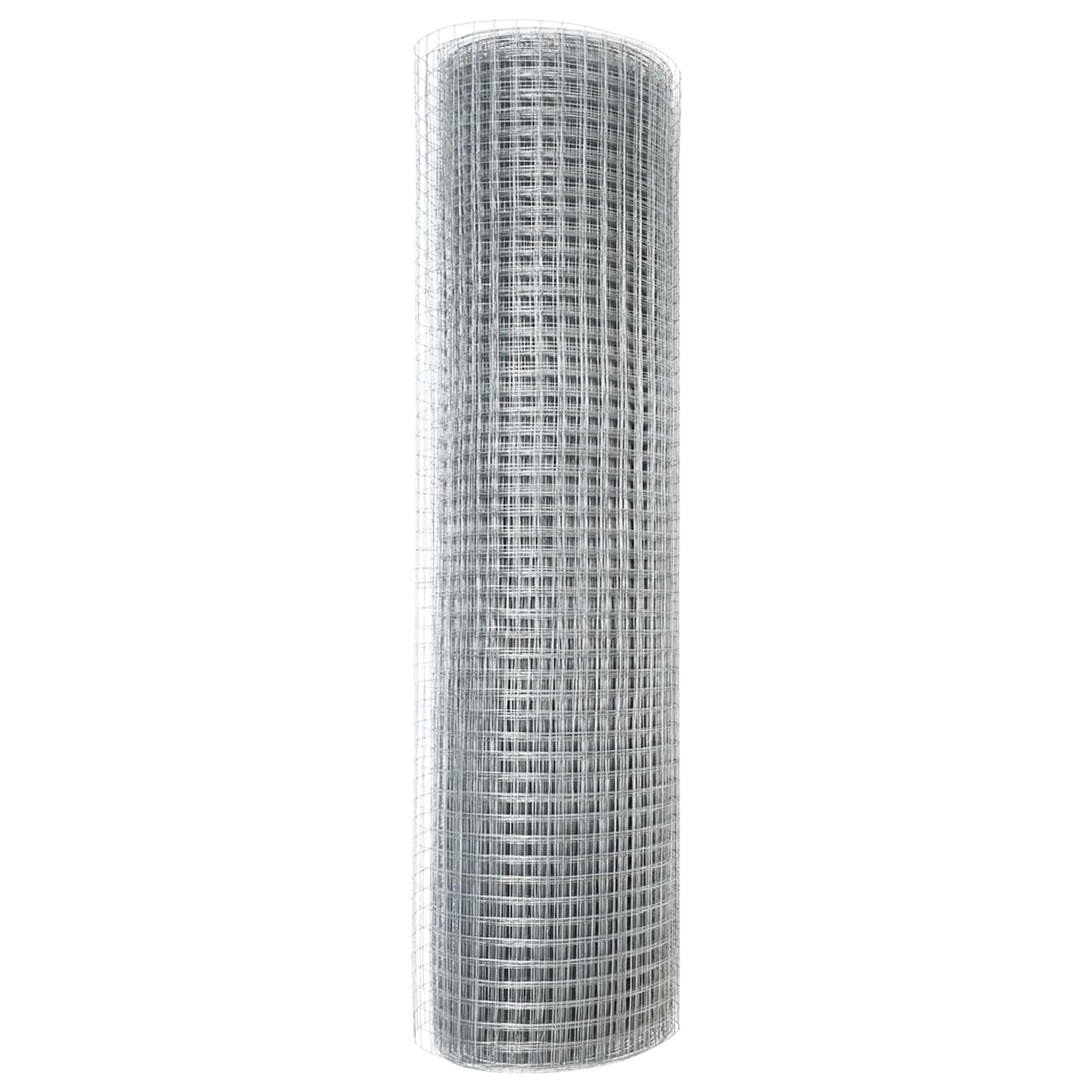 Zavarena žičana ograda 10000 x 40 cm Srebrno