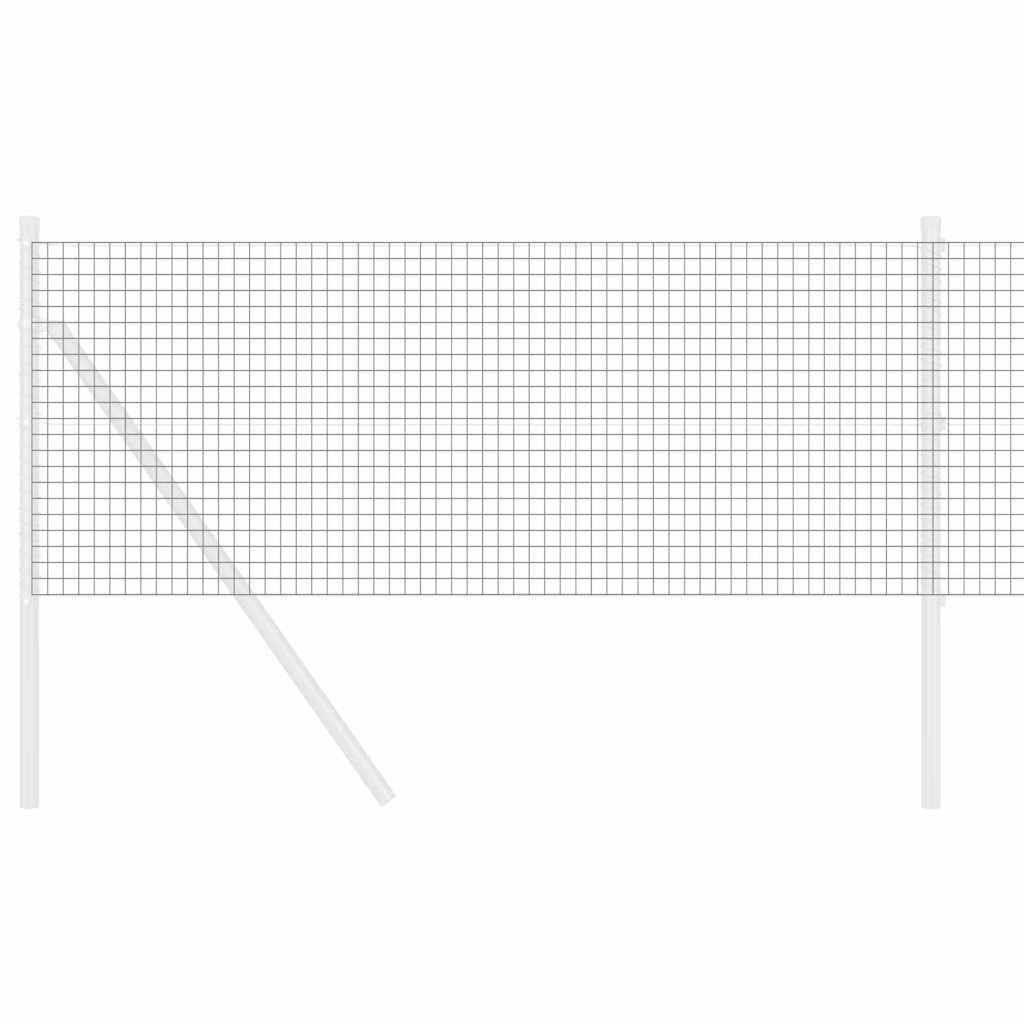 Zavarena žičana ograda 2500 x 80 cm Siva