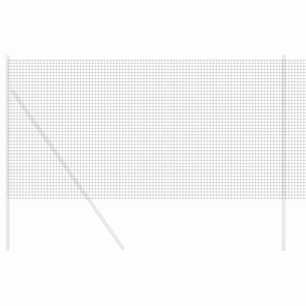 Zavarena žičana ograda 2500 x 140 cm Siva