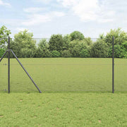 Zavarena žičana ograda 5000 x 100 cm Siva
