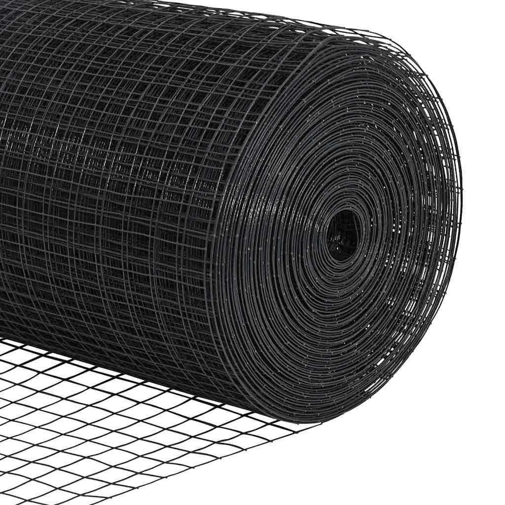 Zavarena žičana ograda 5000 x 120 cm Siva