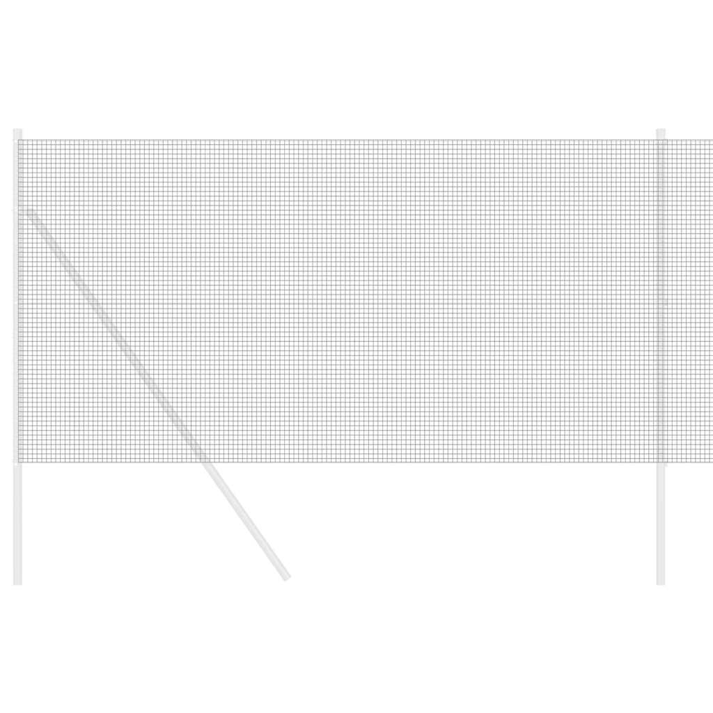 Zavarena žičana ograda 5000 x 120 cm Siva