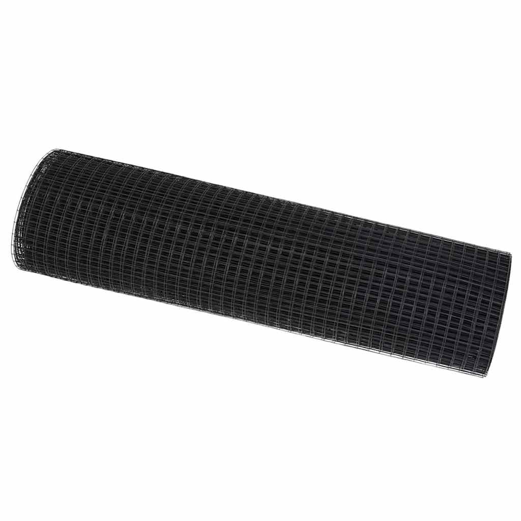 Zavarena žičana ograda 10000 x 60 cm Siva