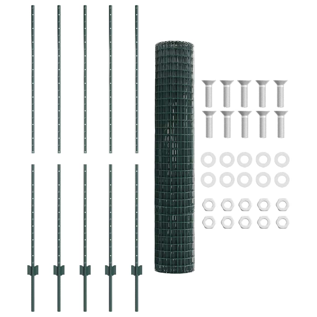 Zavarena žičana ograda 10 x 1,5 m (Š x V) Čelik premazan PVC-om