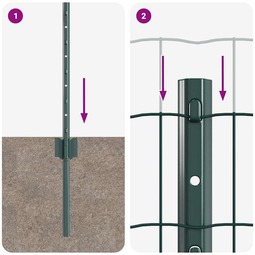 Zavarena žičana ograda 50 x 0,6 m (Š x V) Čelik premazan PVC-om