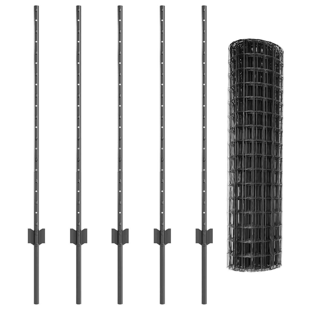 Zavarena žičana ograda 10 x 1 m (Š x V) Čelik premazan PVC-om