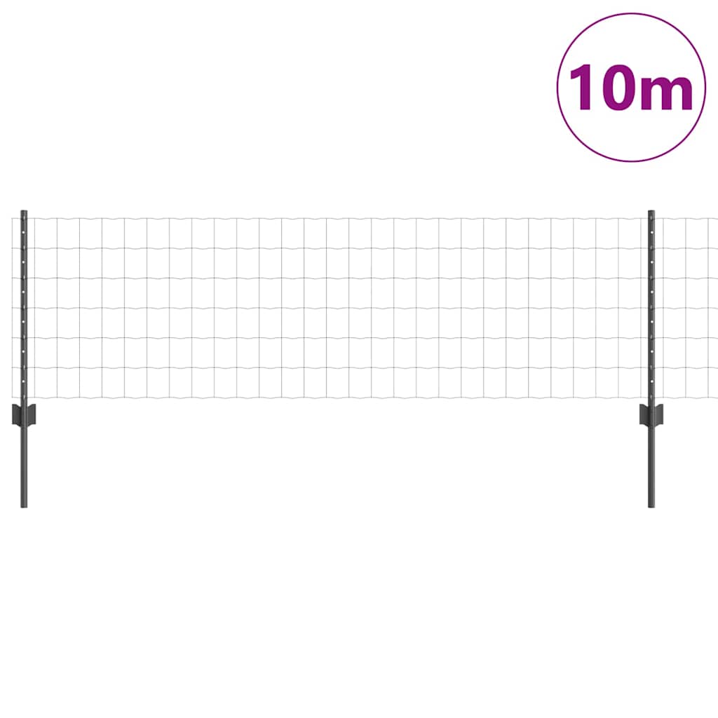 Zavarena žičana ograda 10 x 0,6 m (Š x V) Čelik premazan PVC-om
