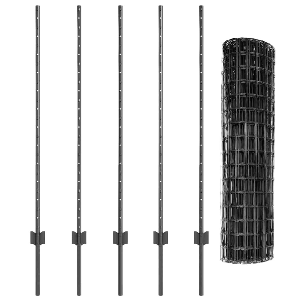 Zavarena žičana ograda 10 x 1,2 m (Š x V) Čelik premazan PVC-om
