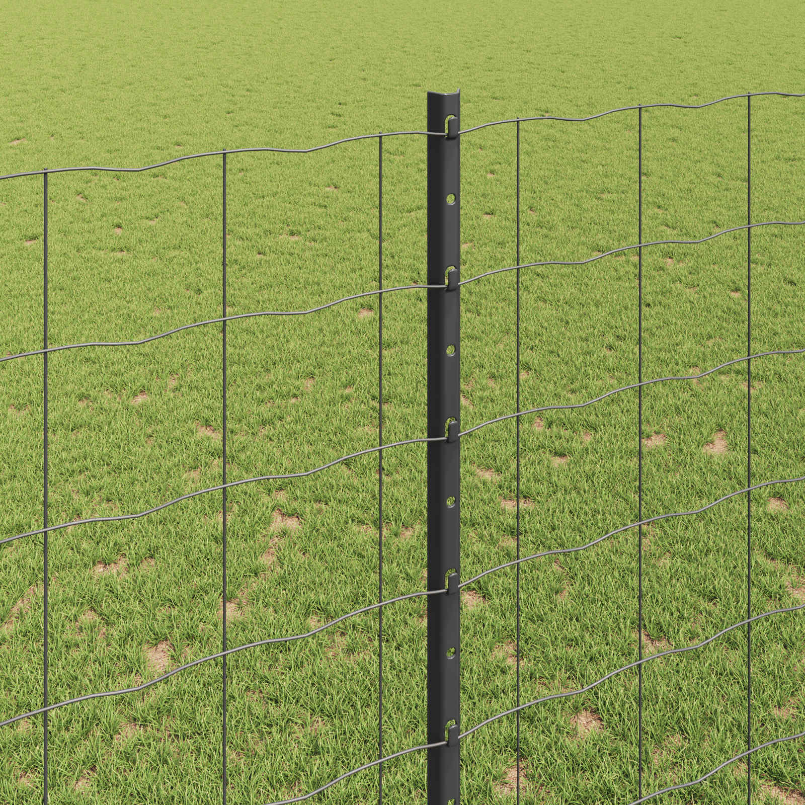 Zavarena žičana ograda 10 x 1,5 m (Š x V) Čelik premazan PVC-om