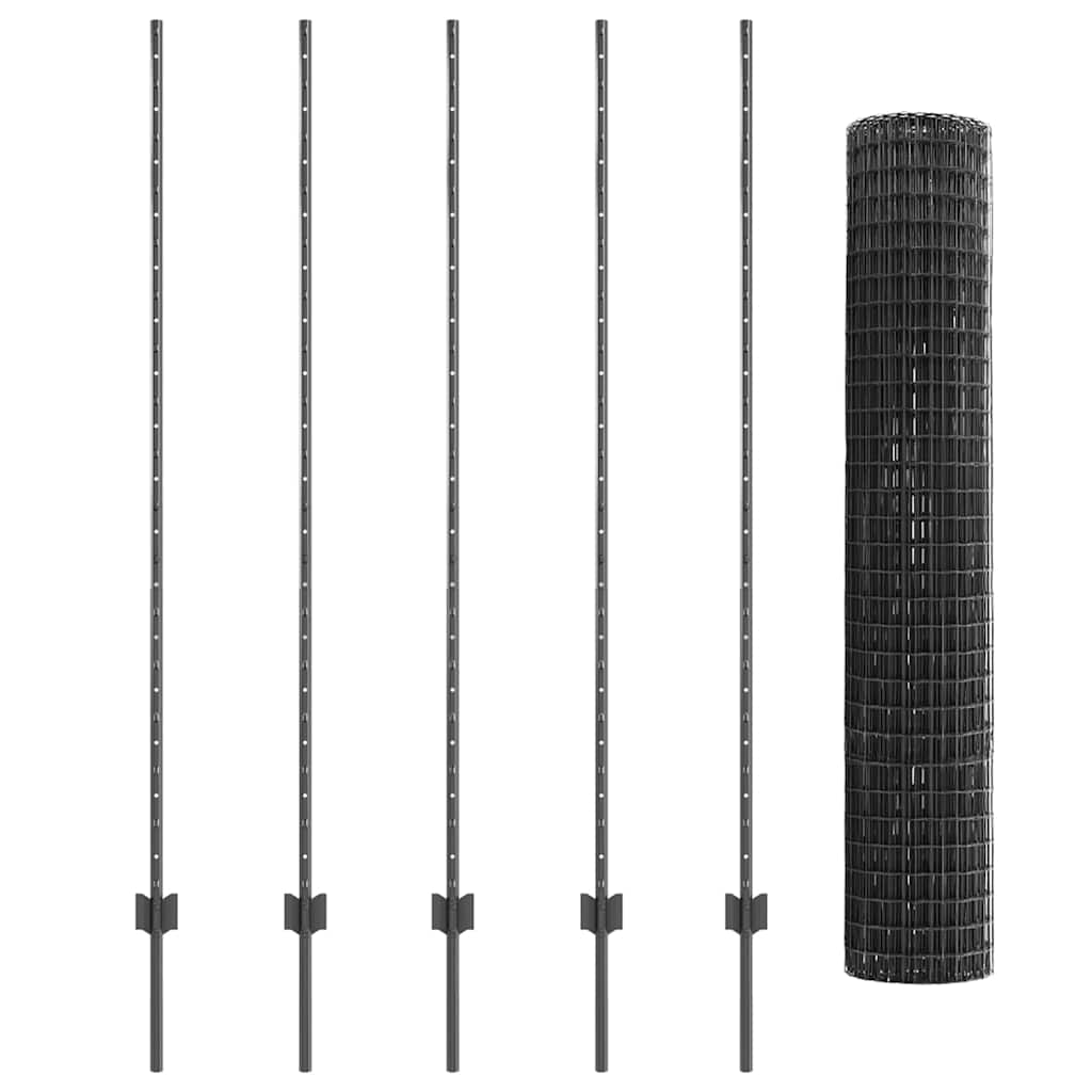 Zavarena žičana ograda 10 x 1,6 m (Š x V) Čelik premazan PVC-om