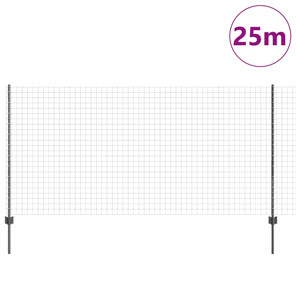Zavarena žičana ograda 25 x 1,2 m (Š x V) Čelik premazan PVC-om
