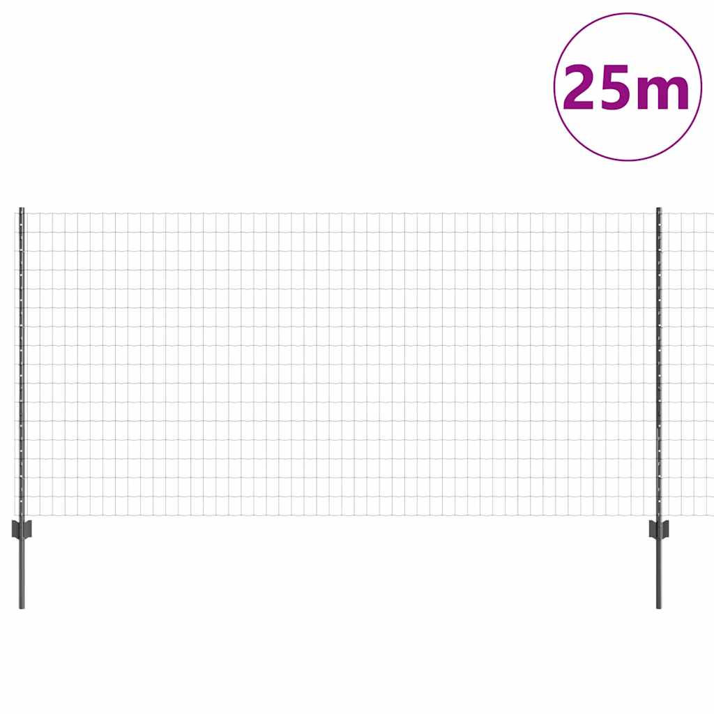 Zavarena žičana ograda 25 x 1,2 m (Š x V) Čelik premazan PVC-om