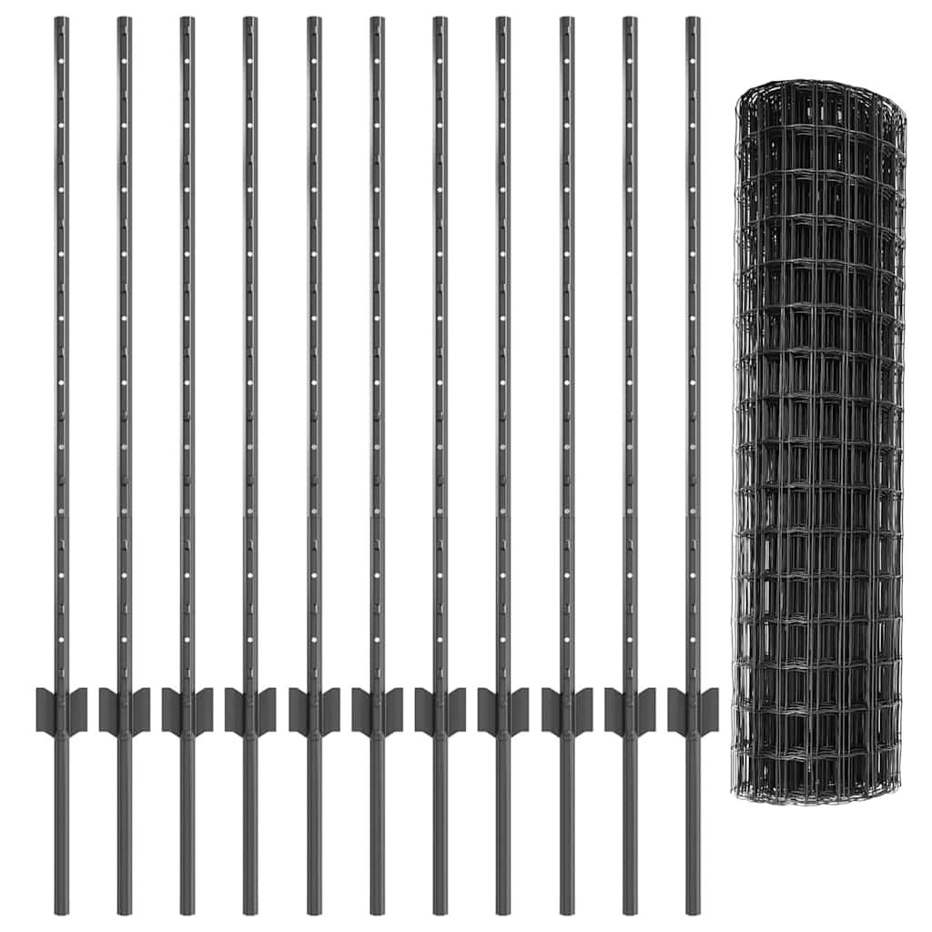 Zavarena žičana ograda 25 x 1 m (Š x V) Čelik premazan PVC-om