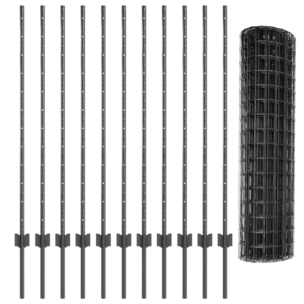 Zavarena žičana ograda 25 x 1,2 m (Š x V) Čelik premazan PVC-om